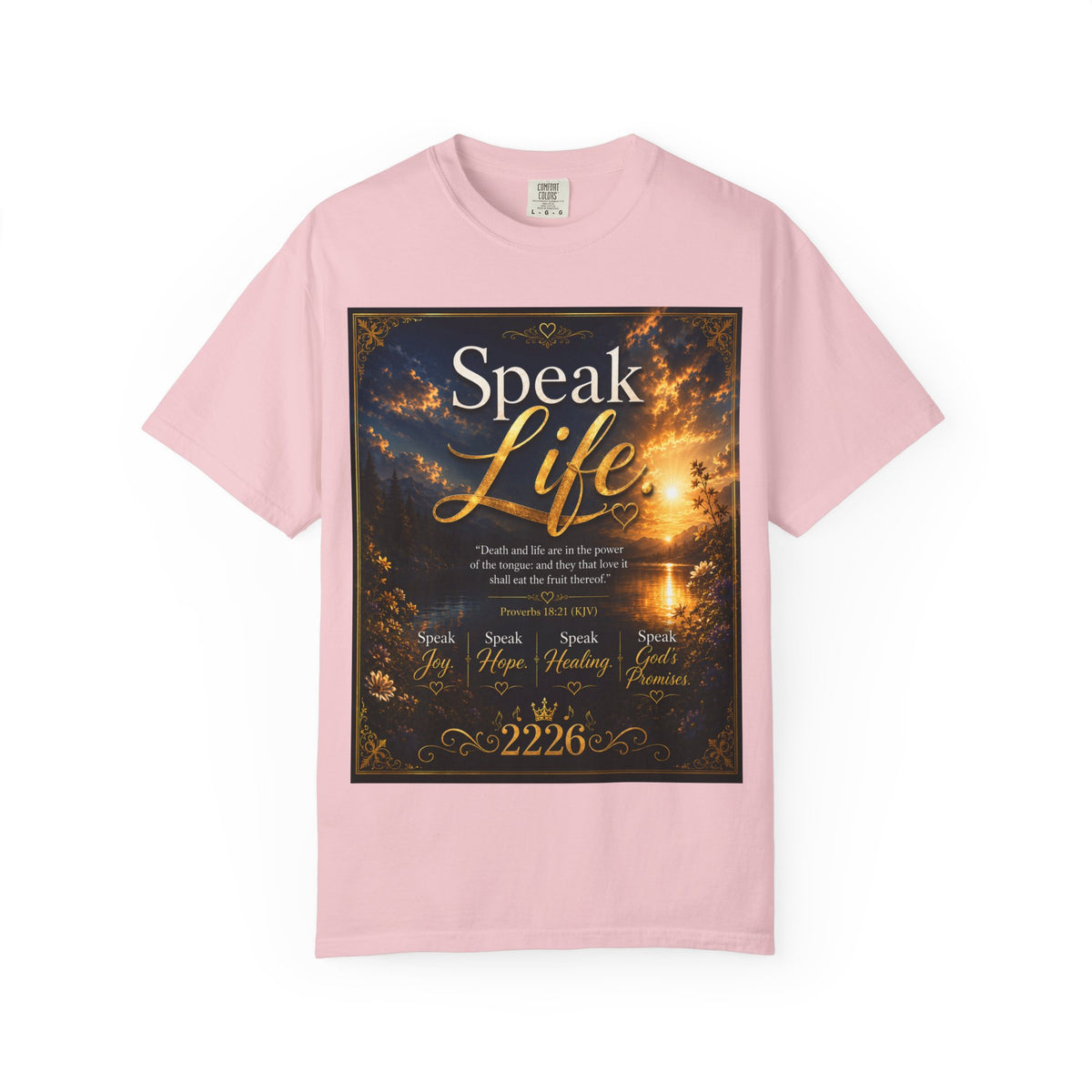 Christian Inspirational T-Shirt — "Speak Life" & "Still on the Throne" Faith Graphic Tee