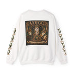 Virgo Zodiac Crewneck Sweatshirt — Owl Virgo Astrology Sweatshirt