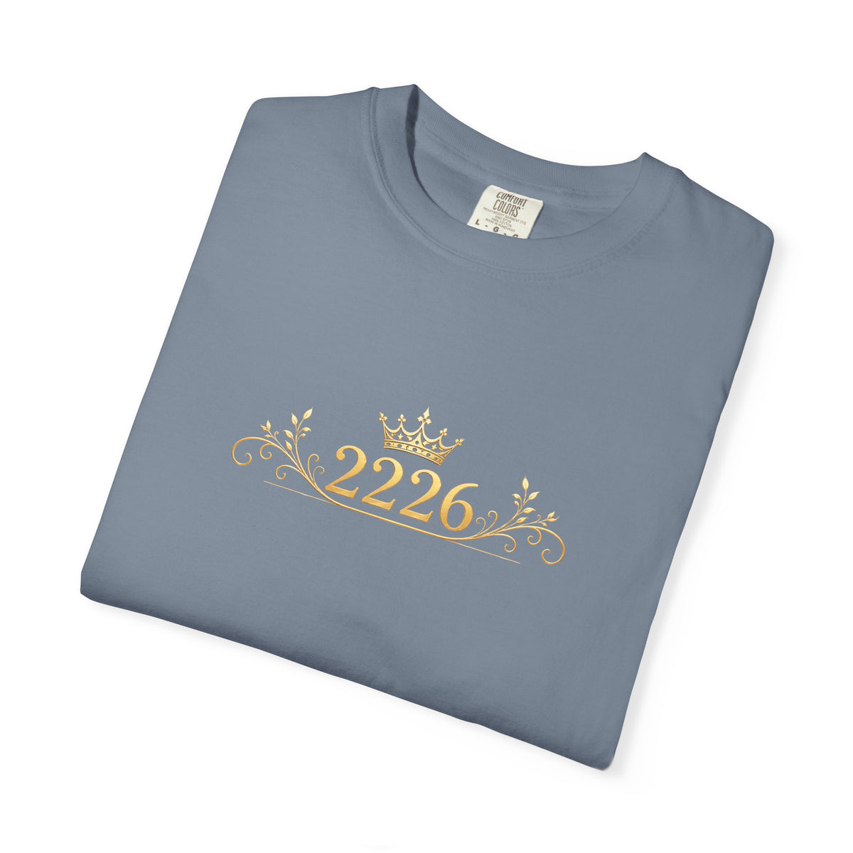 Royal Crest 2226 T-Shirt — Gold Crown Emblem Tee