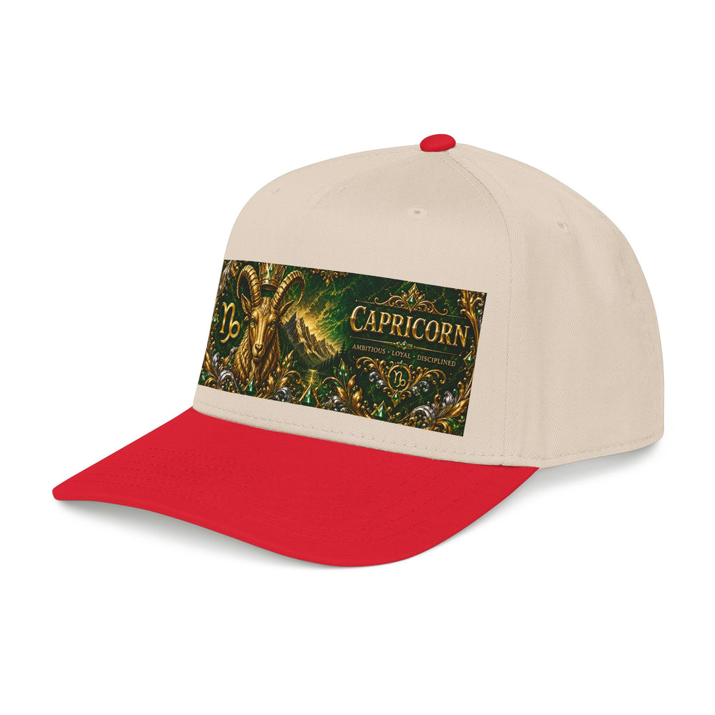 Capricorn Zodiac Baseball Cap — Gold Goat Astrology Hat