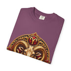 Aries Ram Zodiac T-Shirt — Bold Gold Astrology Tee