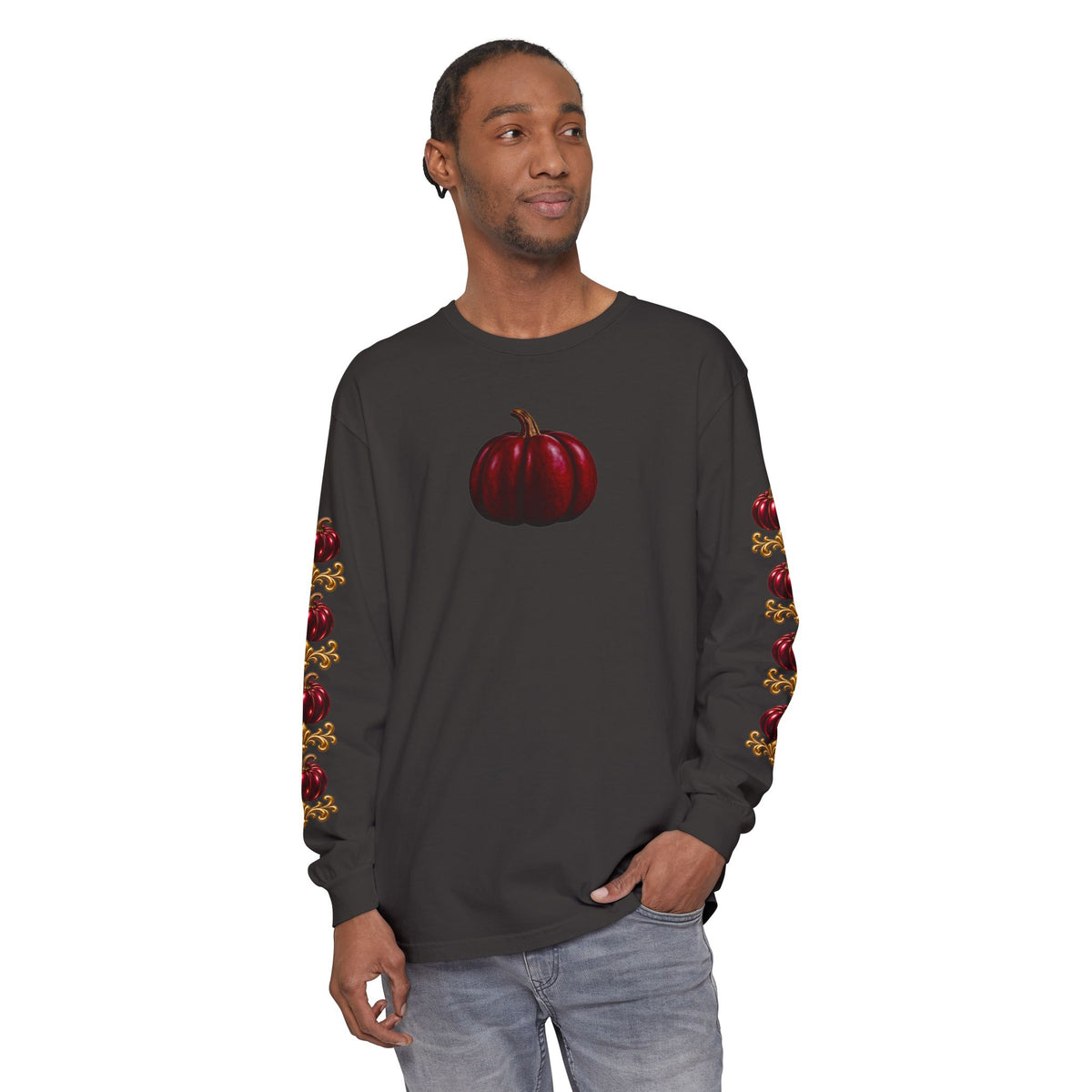 Pumpkin Sleeve Long Sleeve Tee