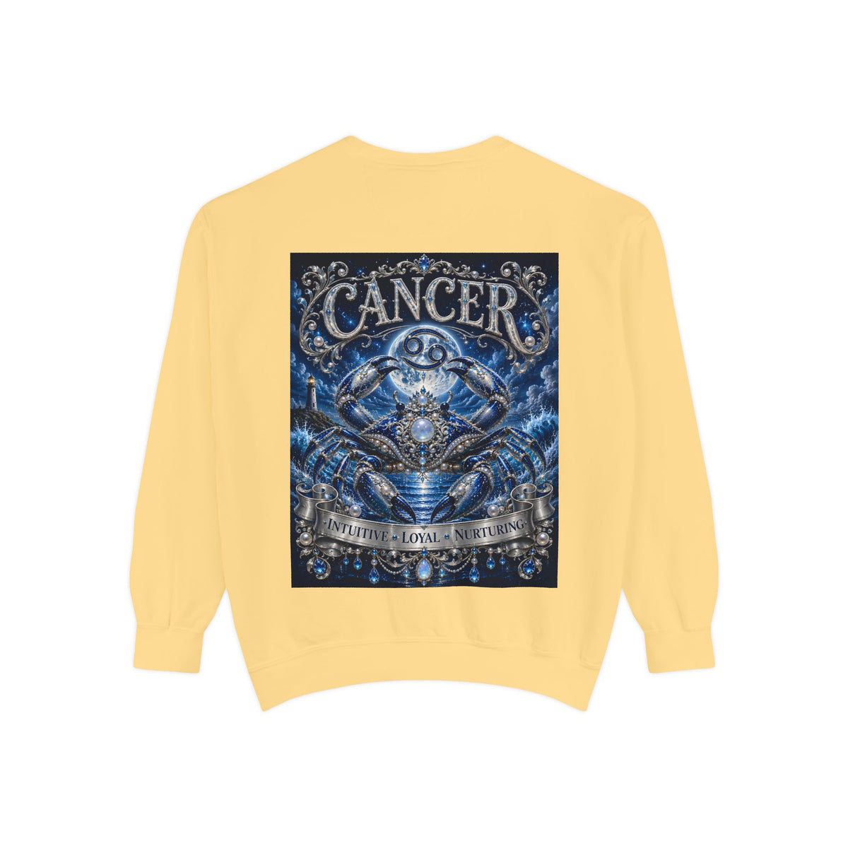 Cancer Zodiac Sweatshirt — Blue Crab Astrology Crewneck