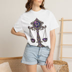 Libra Zodiac Scales T-Shirt — Astrological Balance Graphic Tee