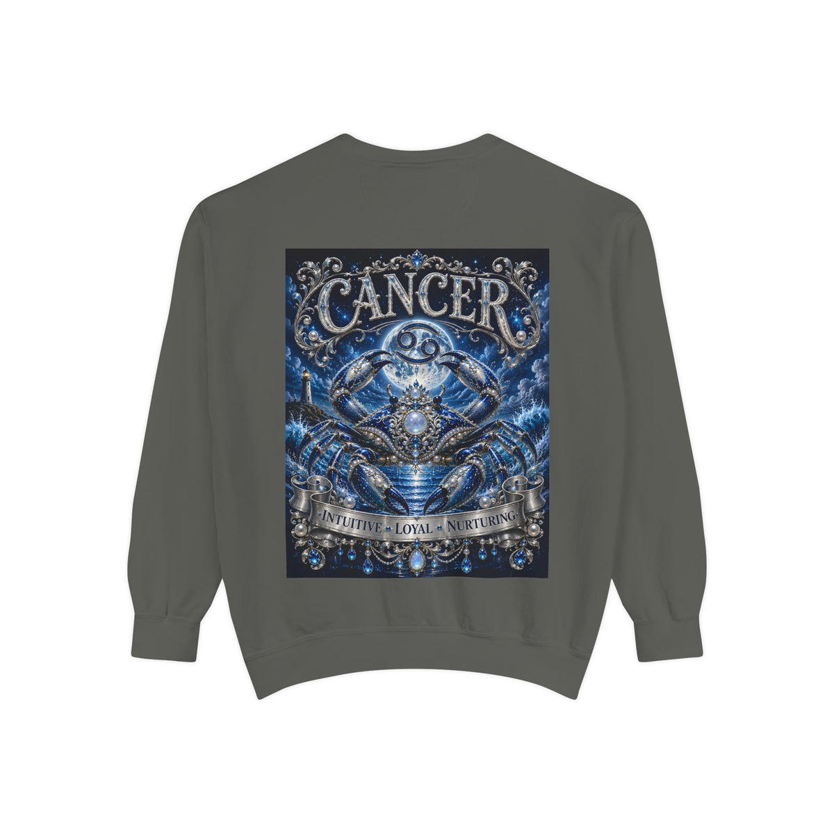 Cancer Zodiac Sweatshirt — Blue Crab Astrology Crewneck