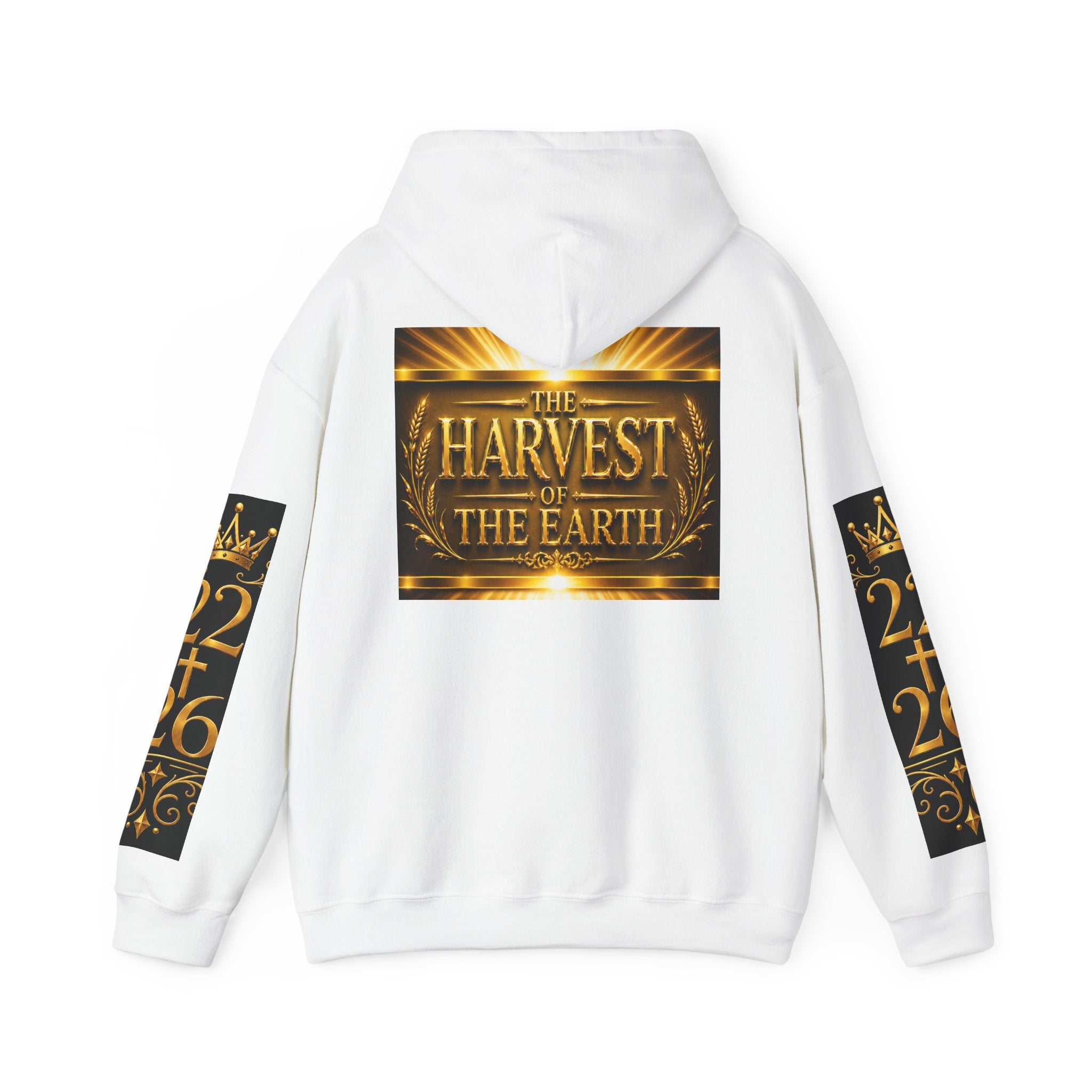 Harvest of the Earth Hoodie — Golden Vintage Apocalyptic Graphic Hooded Sweatshirt