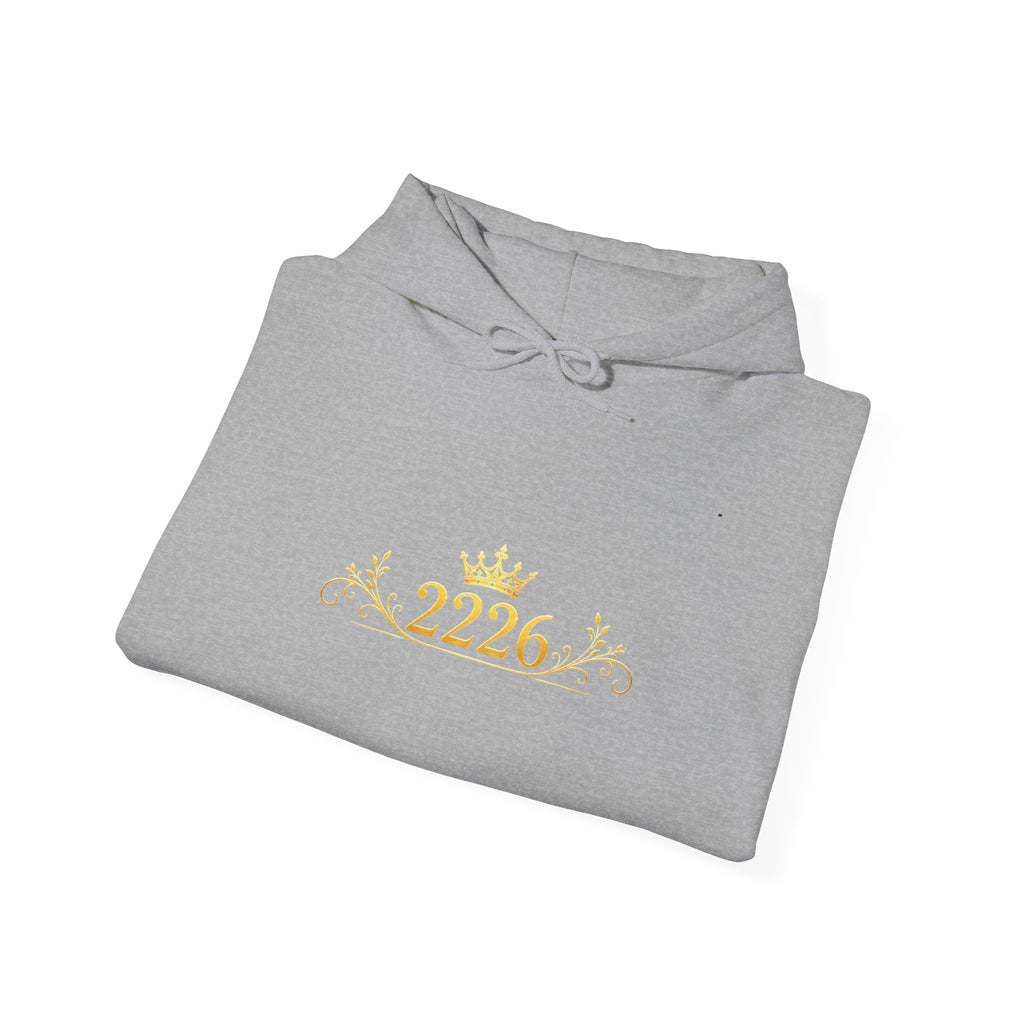 Gold Crown '2226' Hoodie - Royal Anniversary Sweatshirt