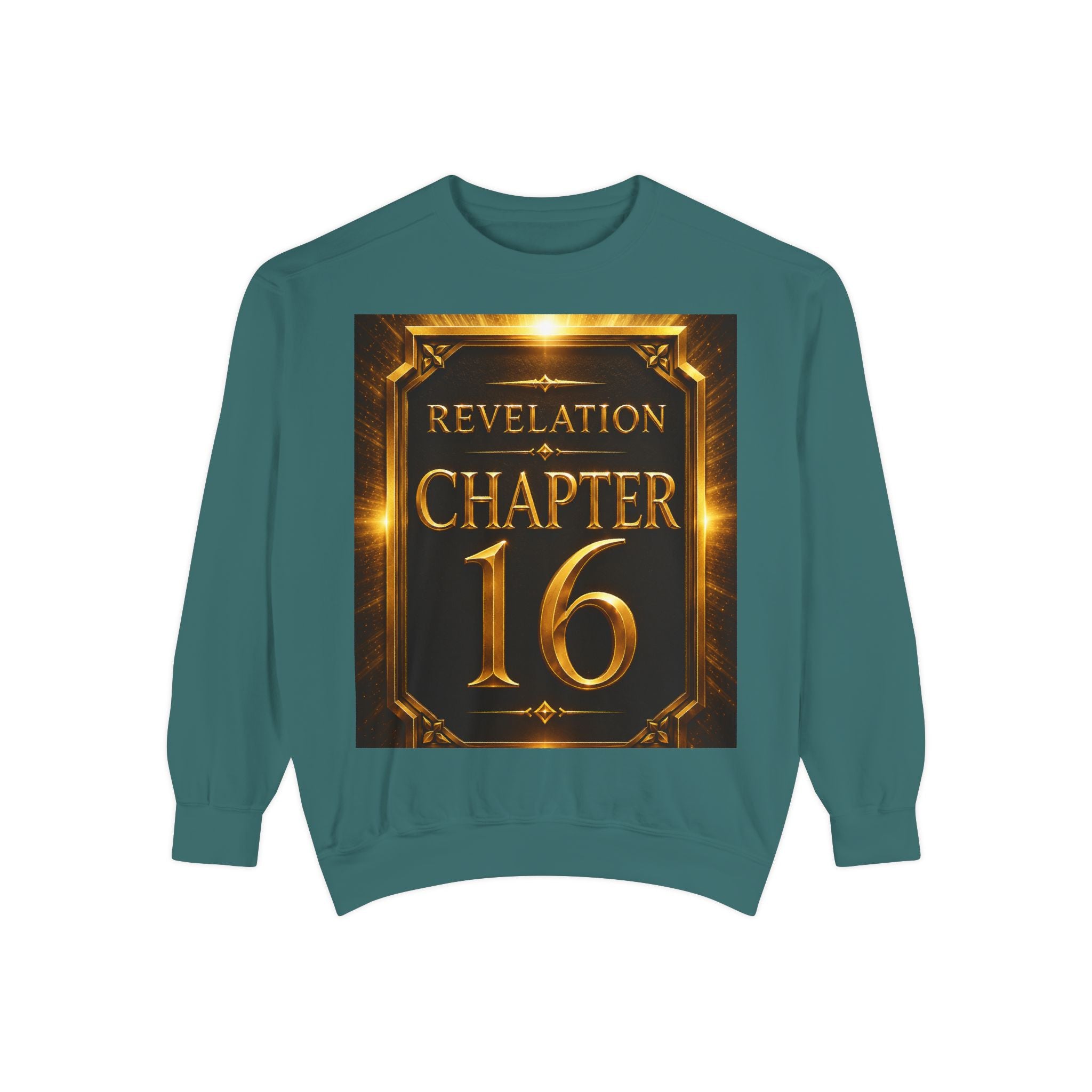 Revelation Chapter 16 Sweatshirt — "Judgment Begins" Apocalyptic Graphic