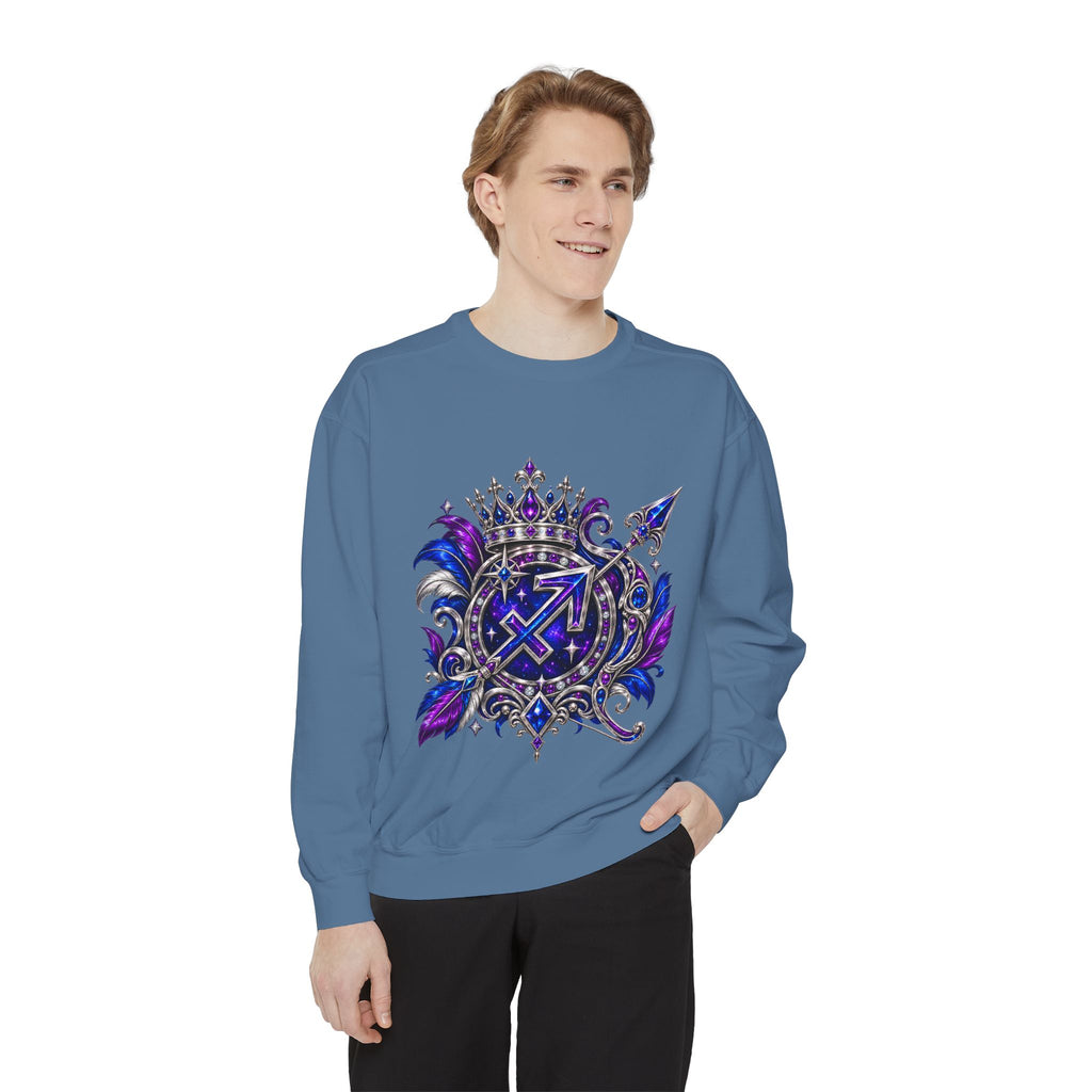 Sagittarius Zodiac Sweatshirt — Celestial Archer Graphic Pullover