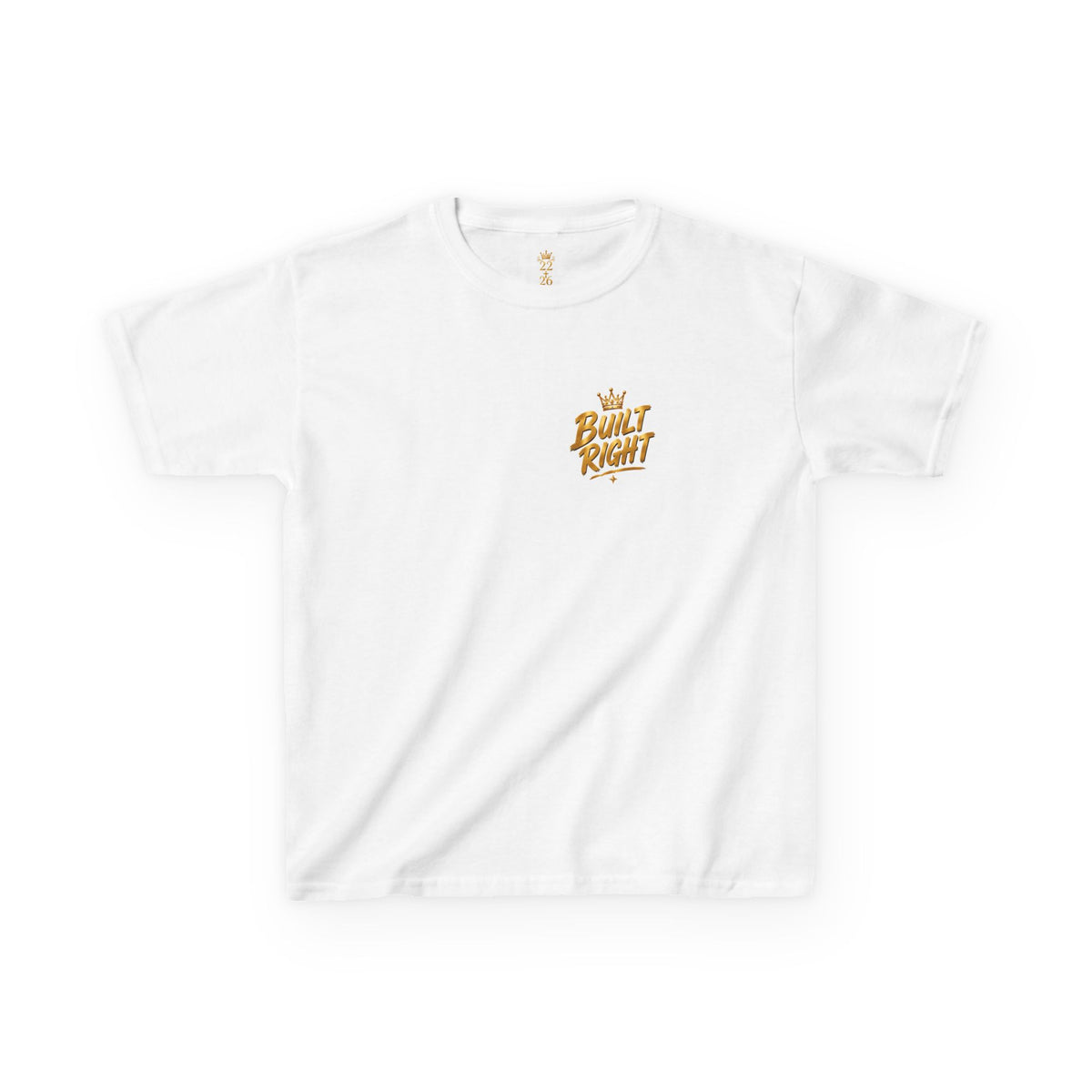 Kids T-Shirt — "Built to Learn" Retro Neon Back Print