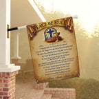 Garden Flag — "Peace Be Still" Inspirational Christian Banner
