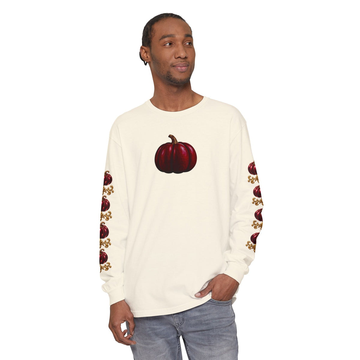 Pumpkin Sleeve Long Sleeve Tee