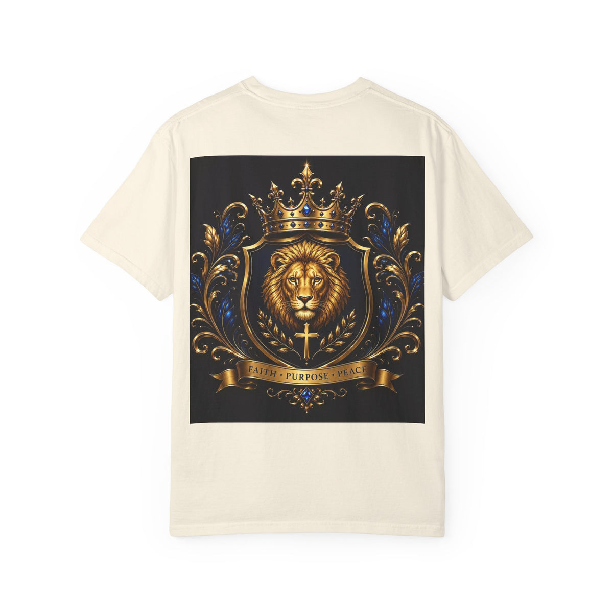 Lion Crest T-Shirt — Golden Crown 2226 Design