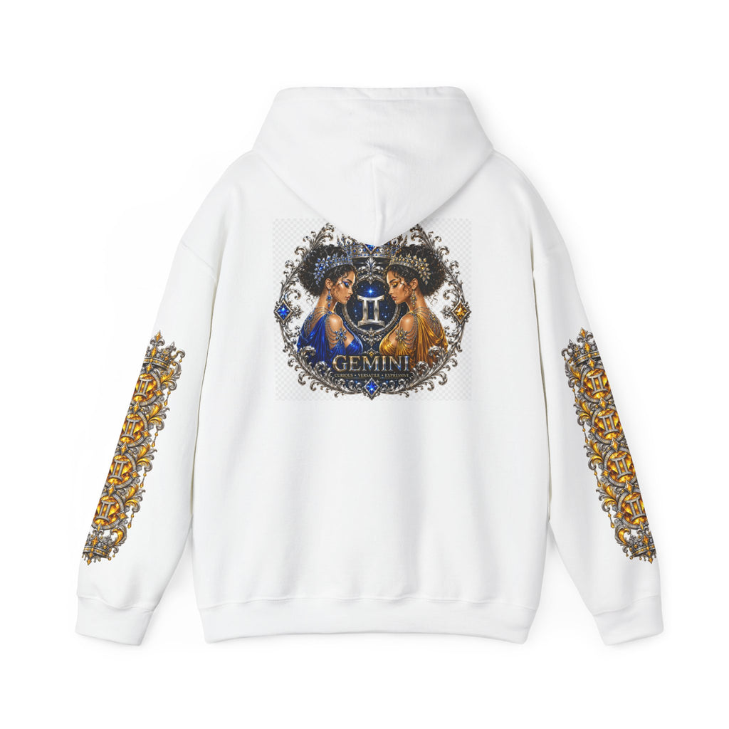 Gemini Zodiac Hoodie — Ornate Twin Constellation Sweatshirt