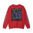 Aquarius Crewneck Sweatshirt — Zodiac Water-Bearer Astrology Pullover