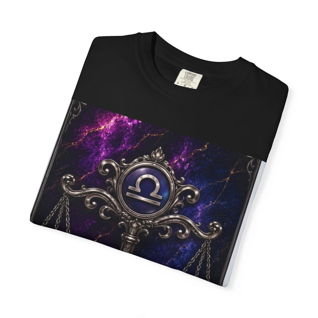 Libra Scales Zodiac T-Shirt — Astrology Graphic Tee