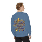 Religious Sweatshirt — “Jesus Christ Today, Tomorrow and Forever More” Crown Graphic