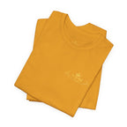 Vintage Gold Crown Tee - Minimal Royal Logo Short Sleeve Shirt