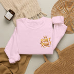 Built Right Crewneck Sweatshirt — "Built Right: Beautiful, Brave, Brilliant" Gold Graphic