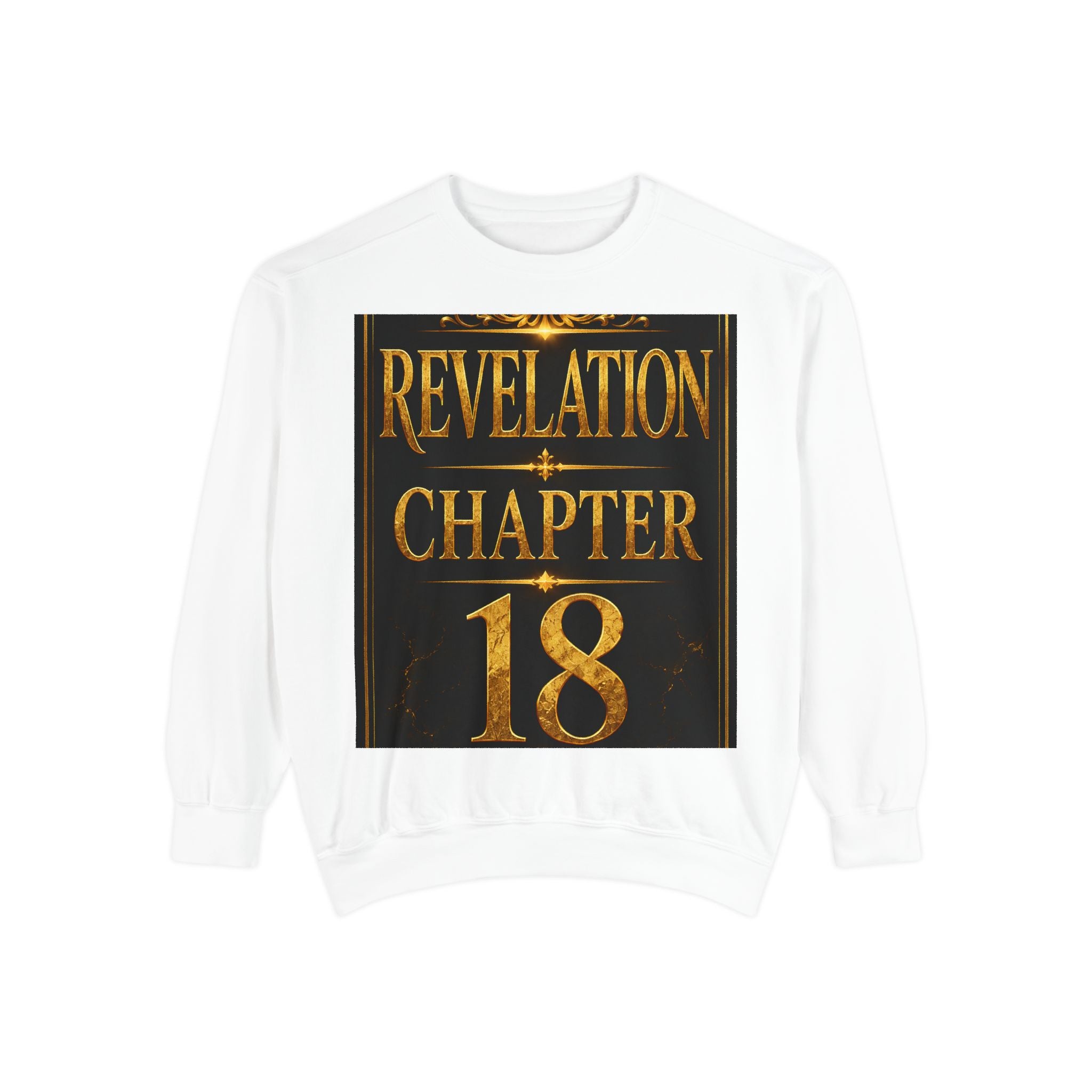 Revelation Chapter 18 Sweatshirt - Angelic Apocalyptic Graphic Crewneck