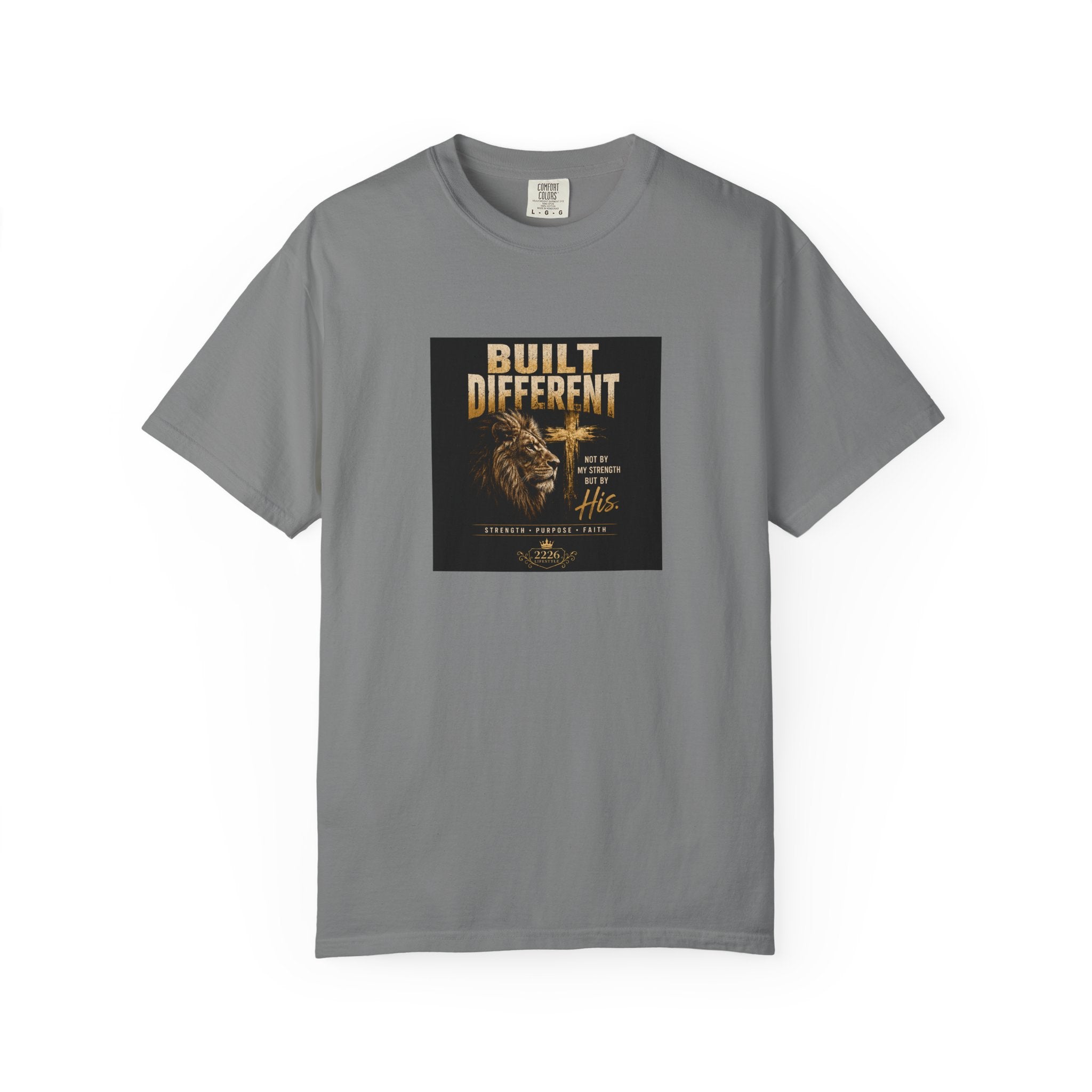 Built Different Lion T-Shirt — Motivational Graphic Tee