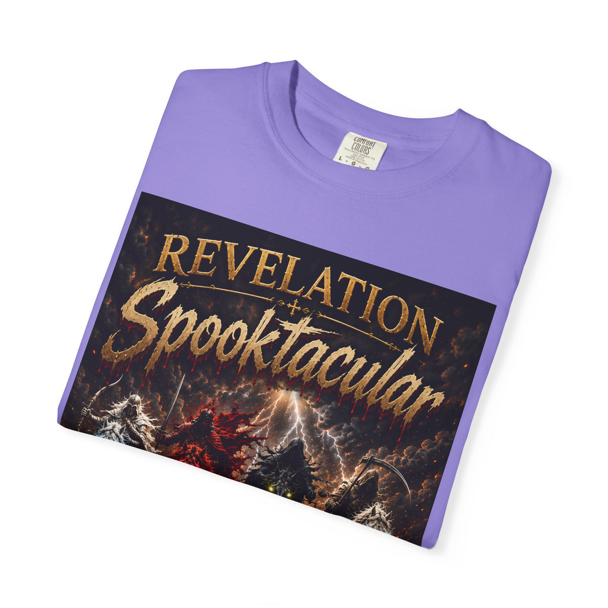 Spooktacular Revelation T-Shirt — "The Victory Lamb" Christian Halloween Graphic Tee