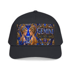 Gemini Zodiac Baseball Cap — Astrology Twins Embroidered Mid Profile Hat