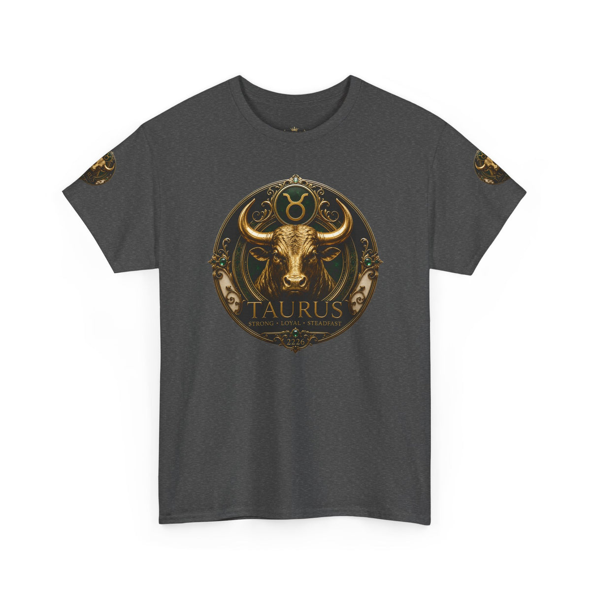Taurus Zodiac T‑Shirt — Bull Astrology Graphic Tee (Taurus Symbol & Moon Design)