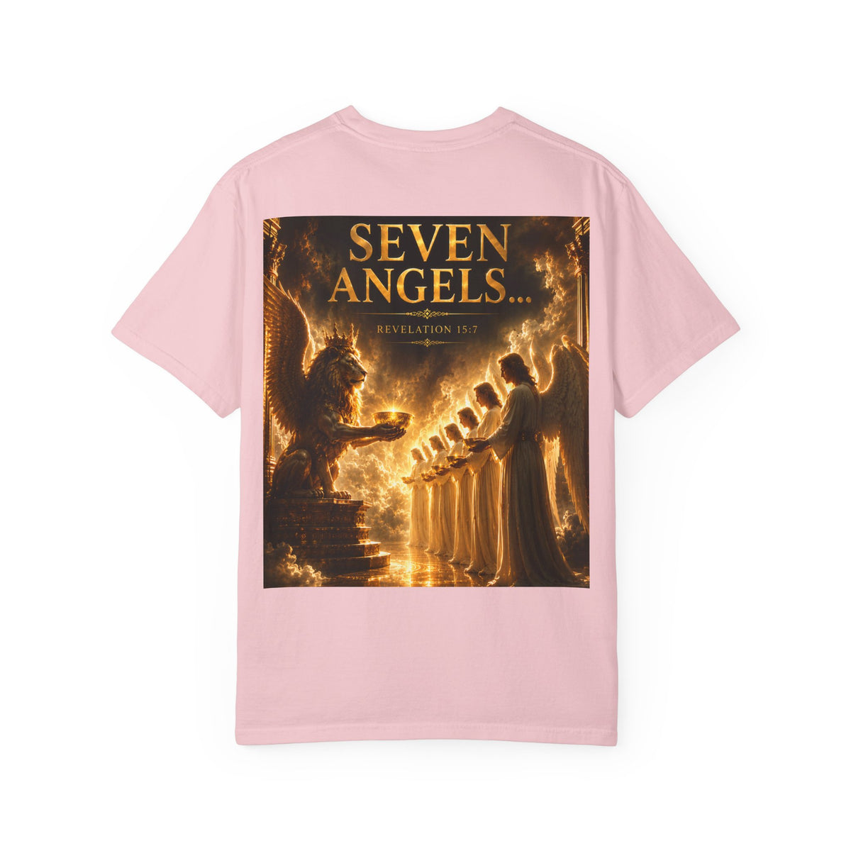 Seven Angels Graphic T-Shirt — "The Seven Angels" Religious Illustration Tee