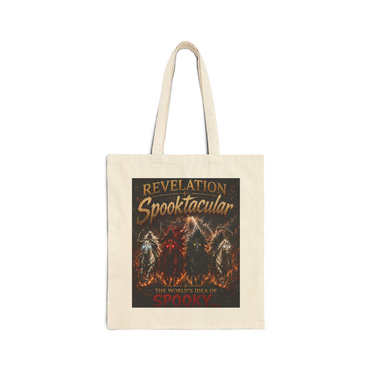Revelation Spooktacular Halloween Canvas Tote Bag