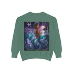 Pisces Mermaid Zodiac Sweatshirt — Pisces Symbol & 'Pisces' Artwork