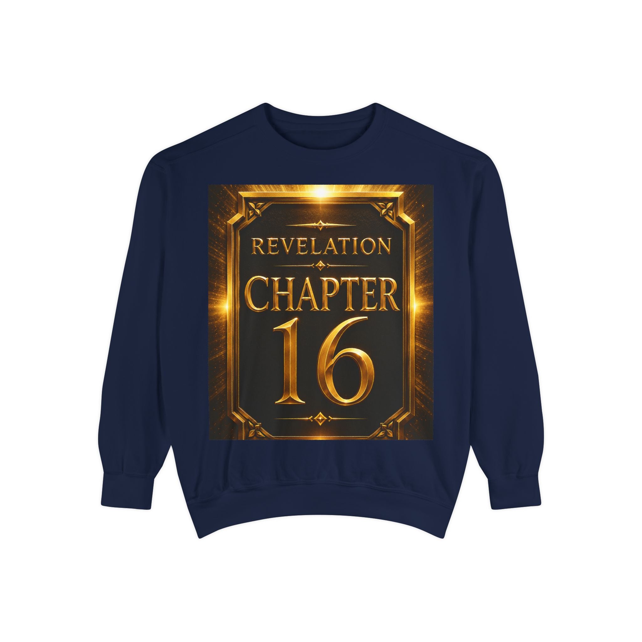 Revelation Chapter 16 Sweatshirt — "Judgment Begins" Apocalyptic Graphic