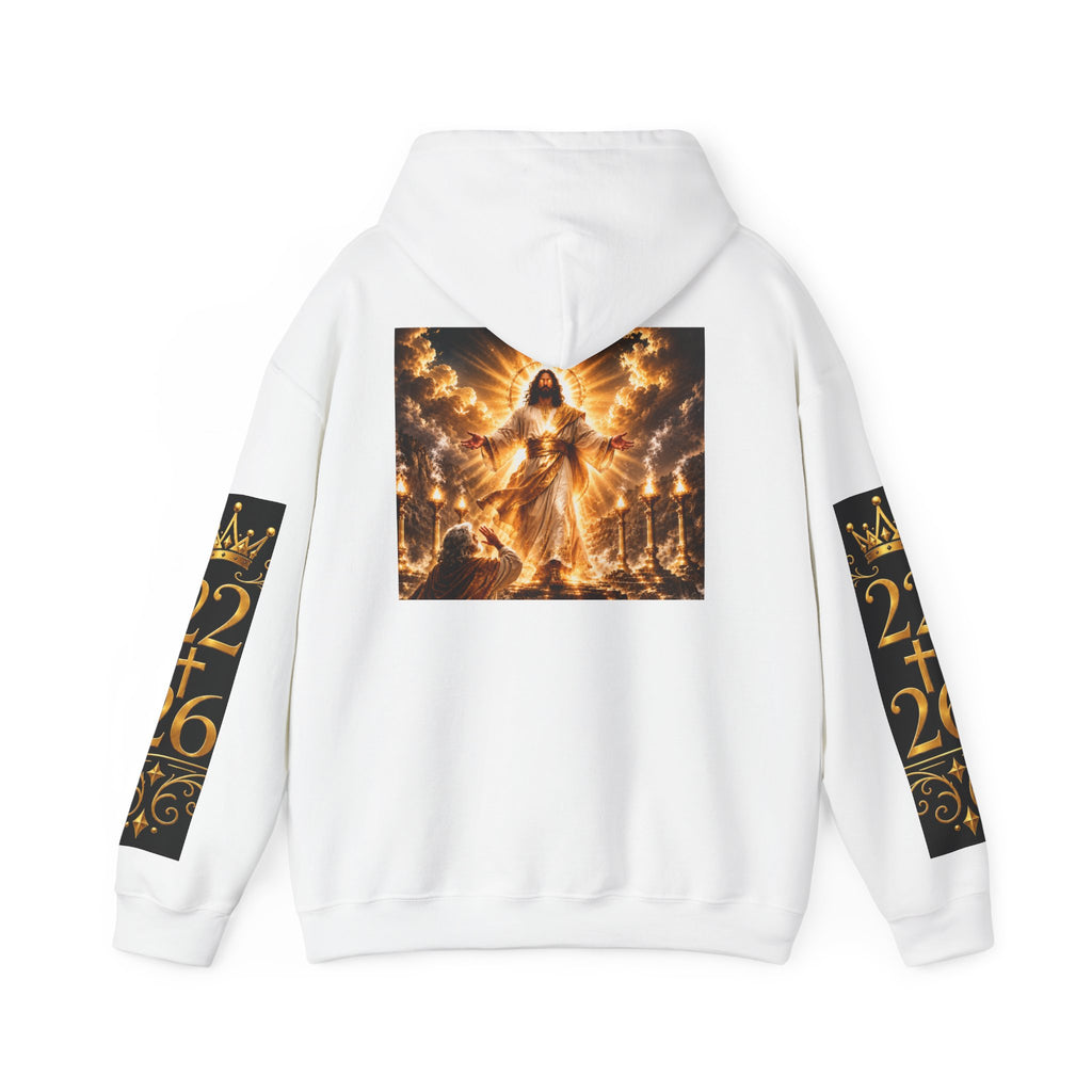Hoodie — Revelation Chapter 1 Pullover (Biblical Angel Artwork)
