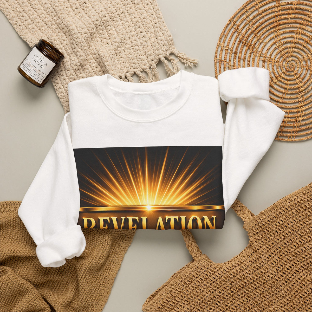 Revelation Chapter 1 Sweatshirt — Jesus Return Graphic Crewneck