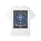 Cancer Zodiac Crab T-Shirt — Blue Astrology Tee (Cancer: Intuitive • Loyal • Nurturing)