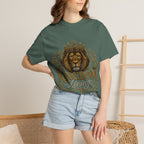 Kingdom Living Lion T-Shirt — Inspirational Christian Cross Floral Tee