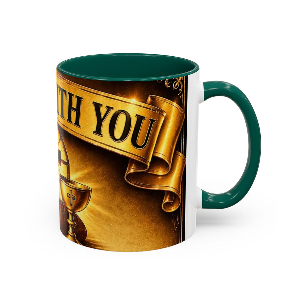 Inspirational Communion Mug — "God Is With You" Christian Coffee Cup