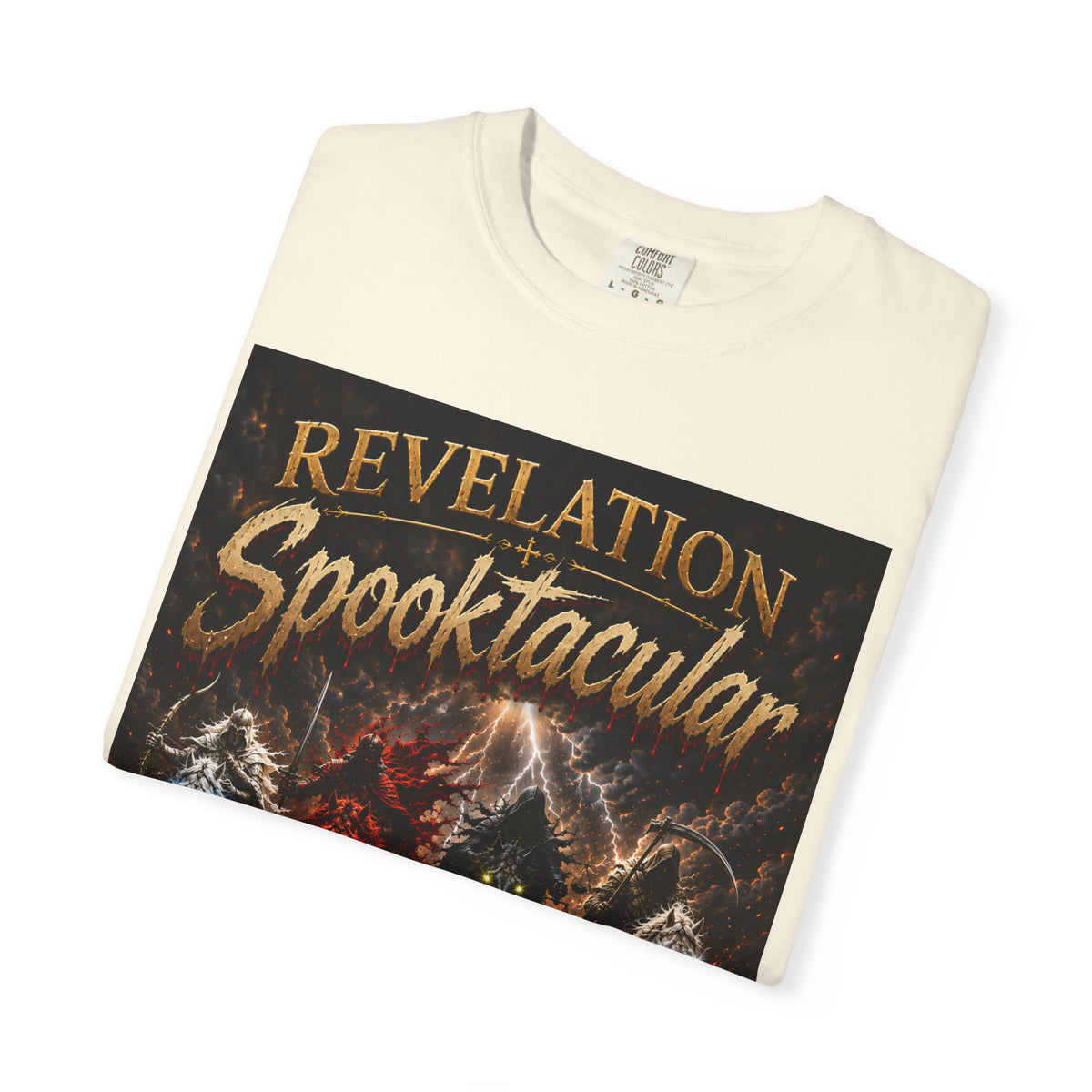 Spooktacular Revelation T-Shirt — "The Victory Lamb" Christian Halloween Graphic Tee