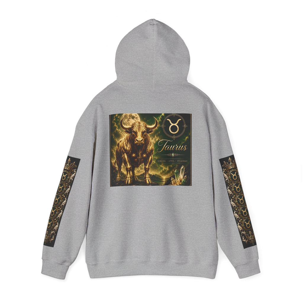Taurus Zodiac Hoodie — Bull Constellation Graphic Hooded Sweatshirt