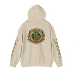Capricorn Zodiac Crest Hoodie — Ornate Zodiac Virgo Emblem Hooded Sweatshirt