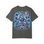 Pisces Zodiac T-Shirt — Blue Koi Fish Astrological Tee