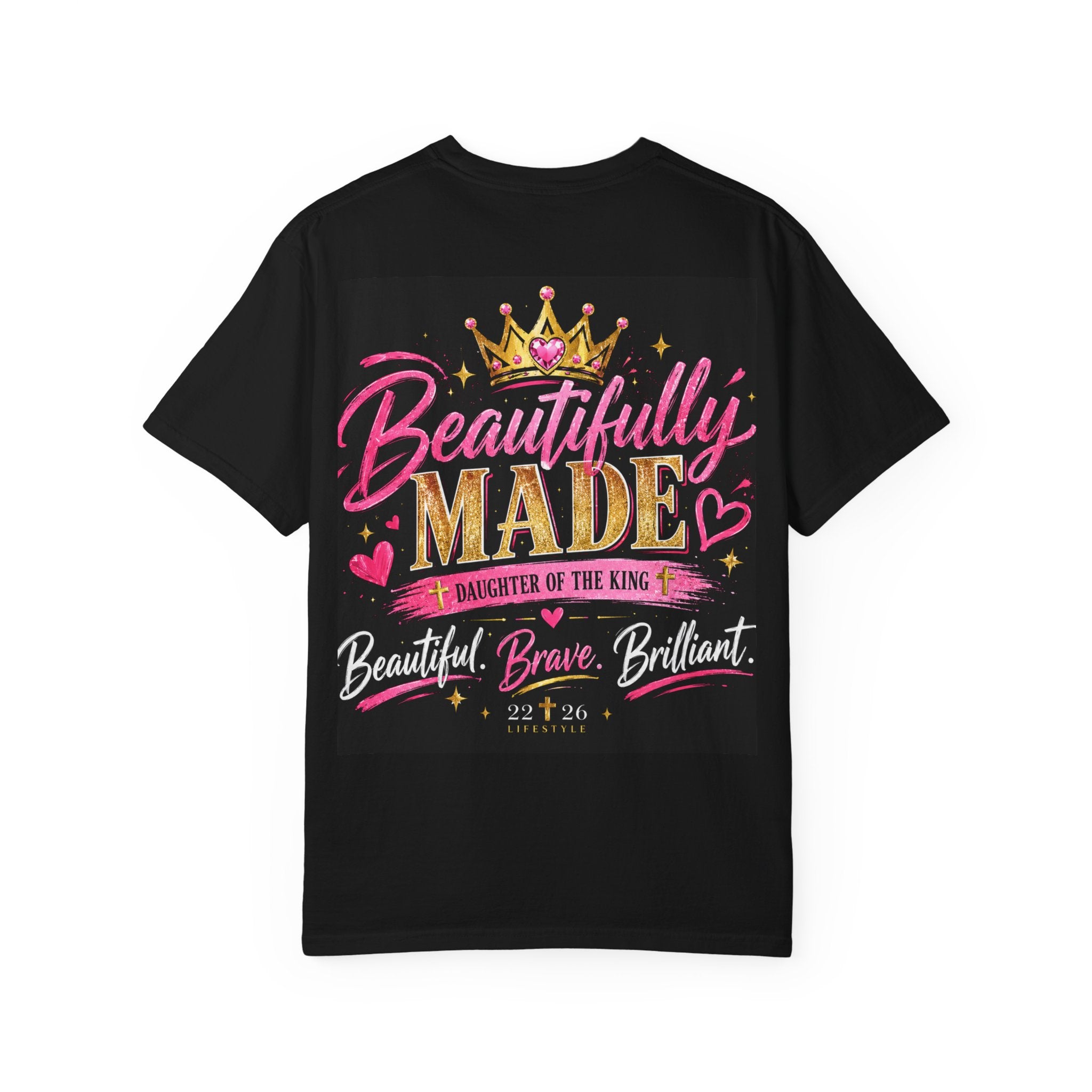 Finally Legal 21st Birthday T-Shirt — Personalized "Finally Legal" Front, "Beautifully Made" Back