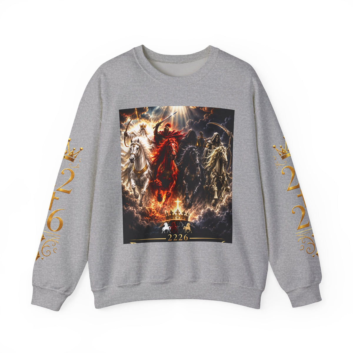 Revelation 6 Sweatshirt — Four Horsemen Graphic Crewneck (2226)