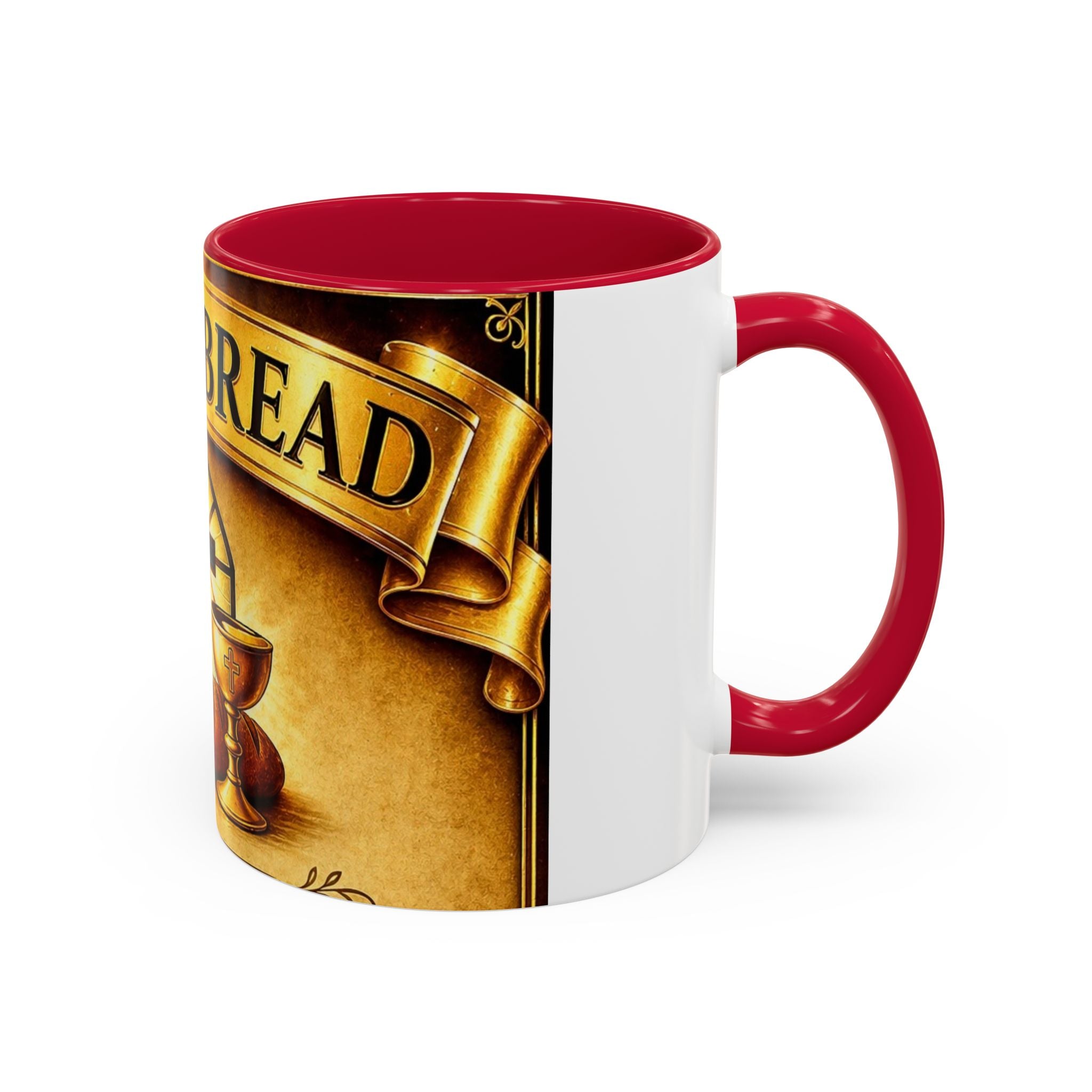 Daily Bread Coffee Mug — Christian Cross & Communion 11oz/15oz
