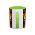 Peace Be Still Christian Coffee Mug — Communion Bread & Chalice Design