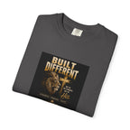 Built Different Lion Graphic T-Shirt — Motivational Vintage Crew Tee