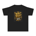 Youth Tee — "Built Right" Inspirational Graphic Tee (Beautiful Brave Brilliant)