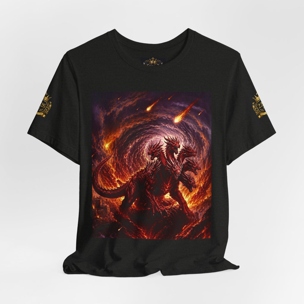 The Scarlet Beast T‑Shirt — Fiery Dragon Graphic Tee