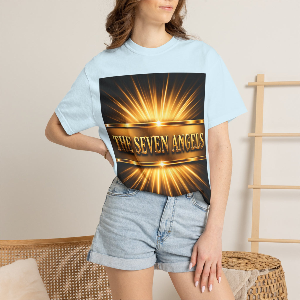 Seven Angels Graphic T-Shirt — "The Seven Angels" Religious Illustration Tee