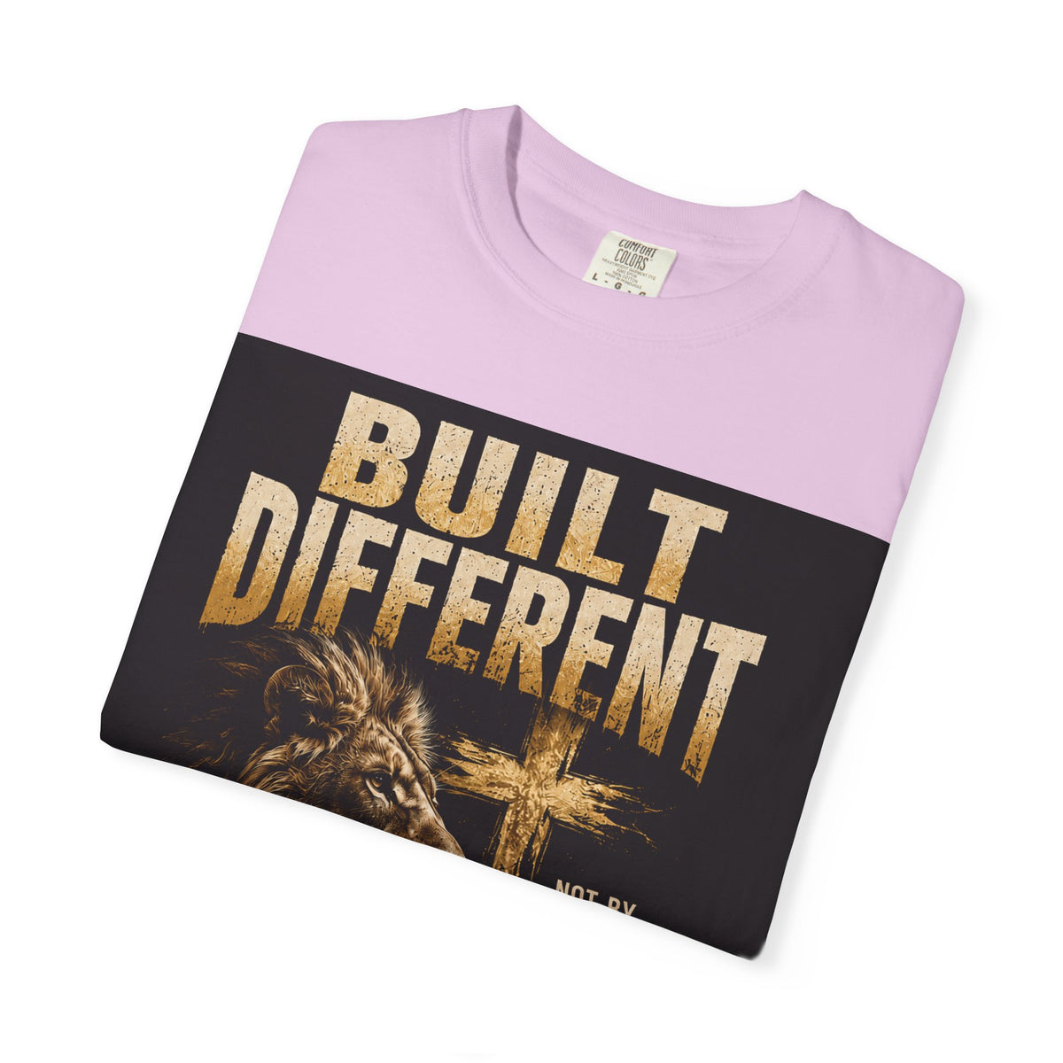 Built Different Christian Lion T-Shirt — "Built Right, Beautiful, Brilliant" Inspirational Faith Tee